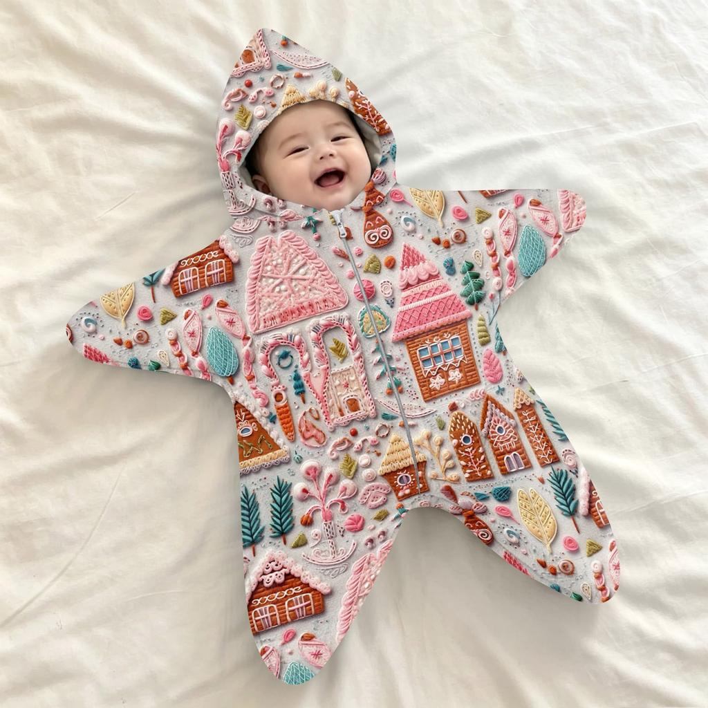 Baby Flanellen Wikkeldeken Slaapzak, - Schrikwikkel voor Buiten en Bedtijd