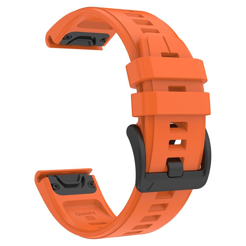 22 26mm Silicone Strap For Garmin Quatix 8/Tactix 8 7Pro/Fenix5 5x Puls 7 7x 6 6x 8 Pro 47mm 51mm/D2 Bravo Quick Fit Sports Band