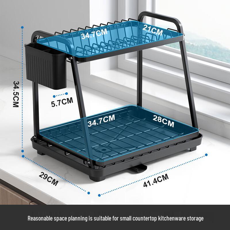 Nordic Foldable Carbon Steel Dish Drying Rack
