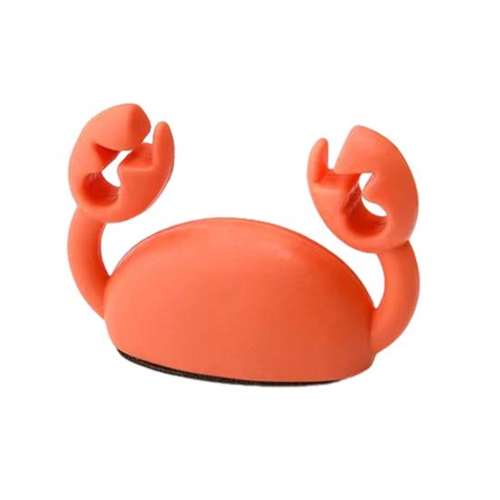 Cute Crab Cable Organizer Clip Line Processor Adhesive Wire Tidy Holder