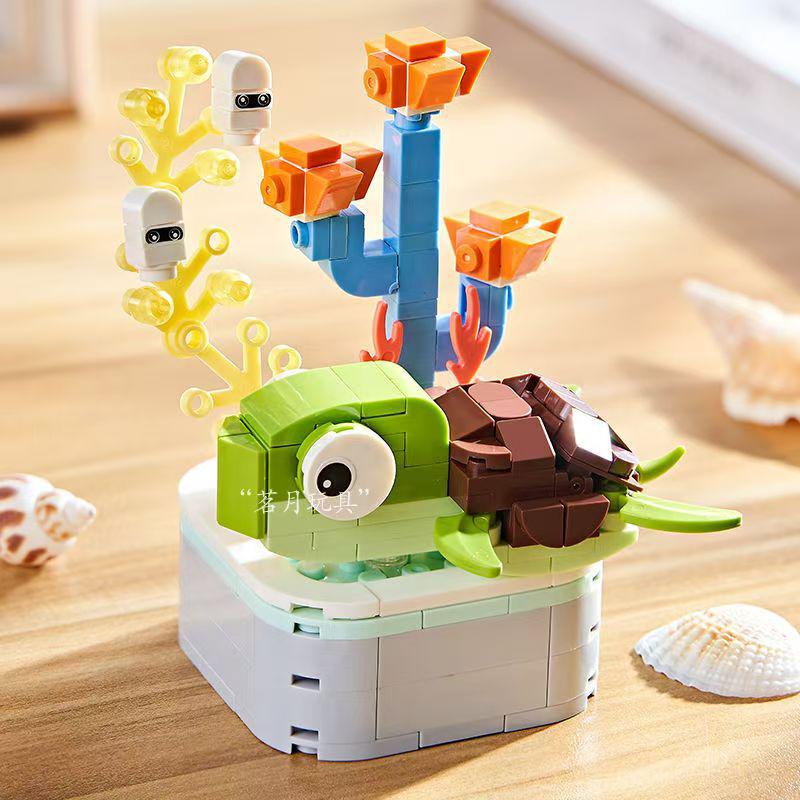 Ocean Animal Series Educational Building Blocks for Kids