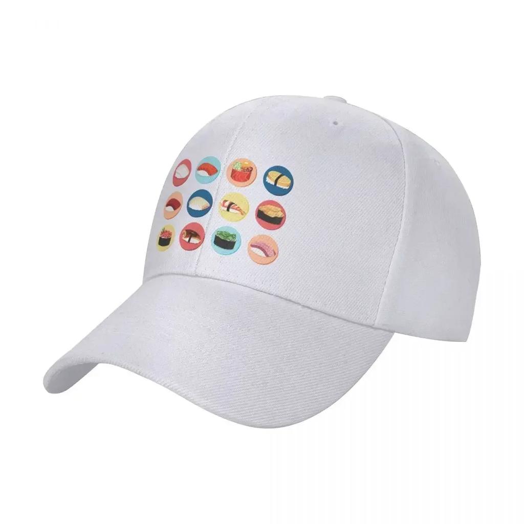 Types of Japanese Sushi Baseball Cap Snap Back Hat Hat Unisex For The Sun Golf Hat Golf Unisex Women Unisexs