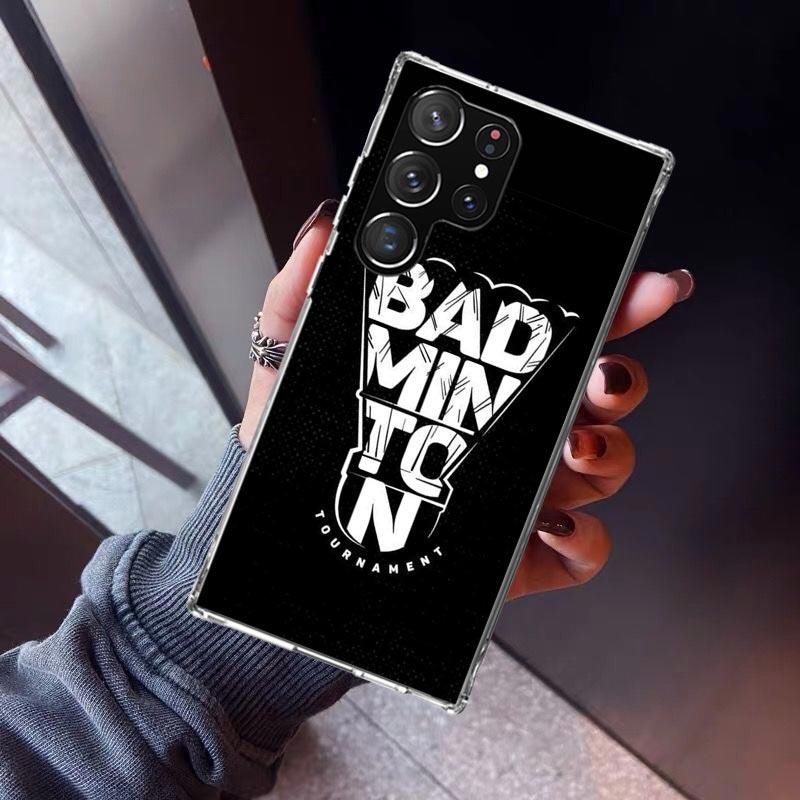 Badminton Sport Phone Case For Samsung Galaxy S23 S24 S25 Edge S26 Ultra S22 + S21 Plus S20 FE Cover Silicone Print Shell Galaxy