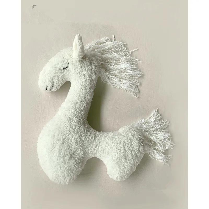 1pc Baby Photography Props Little Horse Nordic Unicorn Full Moon 100 Days Newborn Studio Photo Shoot Shooting Accessories Kit