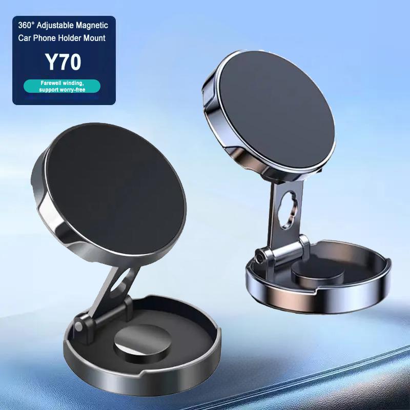 Super Strong Magnetic Phone Holder Foldable 360 Degree Adjustable Vacuum Car Mount For Car Desk Bathroom Phone Holder