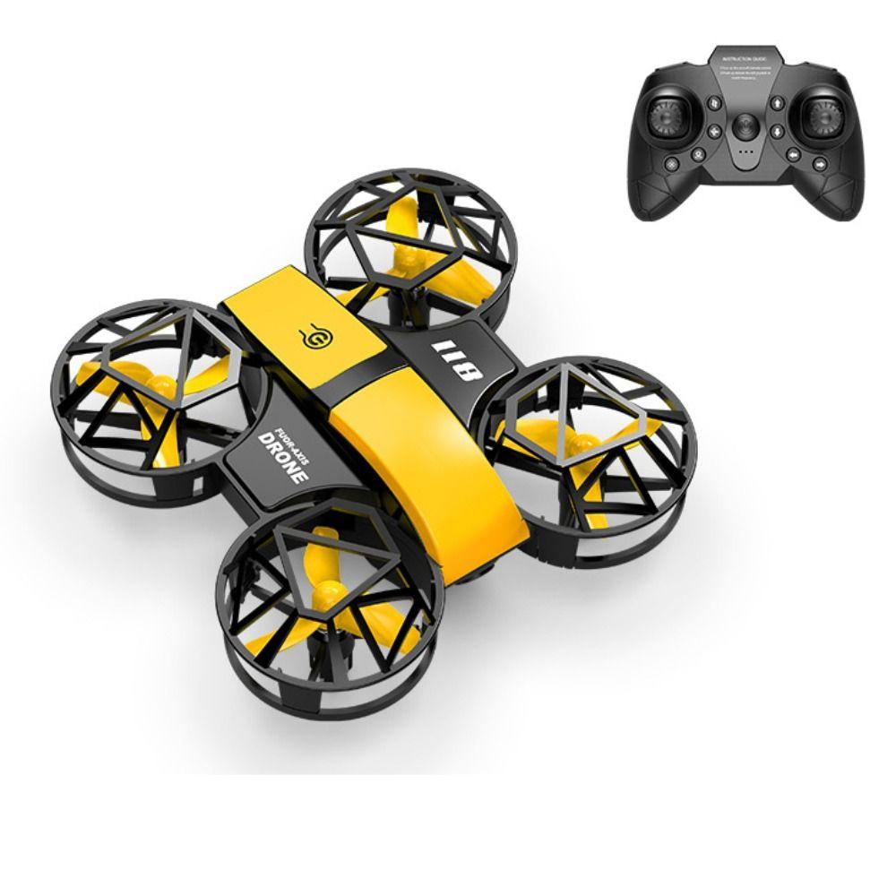 with Light Mini Remote Control Aircraft Rechargeable Quadcopter Plane Toy Home Decor
