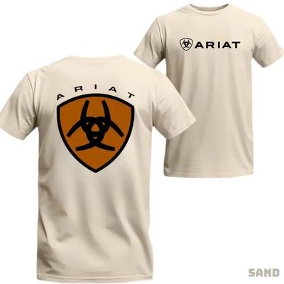 2 STIJLEN Ariat Cowboy-stijl T-shirt met een door het Westen geïnspireerd stierenkopontwerp Uniseks T-shirt