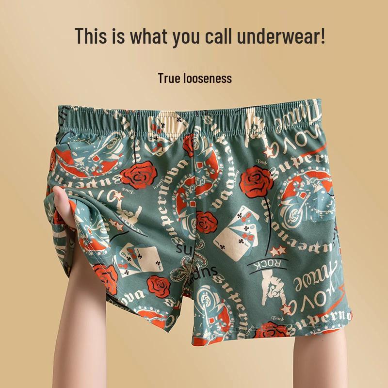 Modal Men's Pure Cotton Loose Boxer Briefs