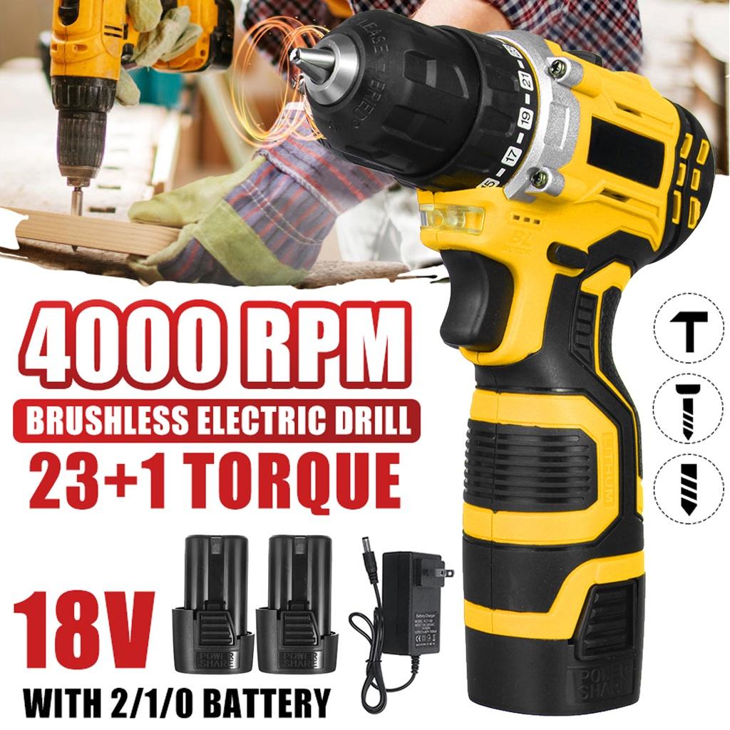 16.8V Electric Screwdriver Mini Wireless Driver With 1/2PCS Lithium-Ion Battery Cordless Drill  Home DIY Power Tools