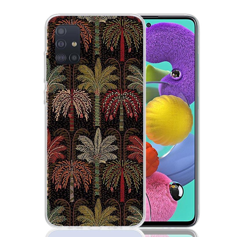 African Style Fabric Pattern Phone Case For Samsung Galaxy A52 A32 A22 A12 A02S A50S A30S A51 A31 AA71 Note 20 Ultra 10 S10 Plus