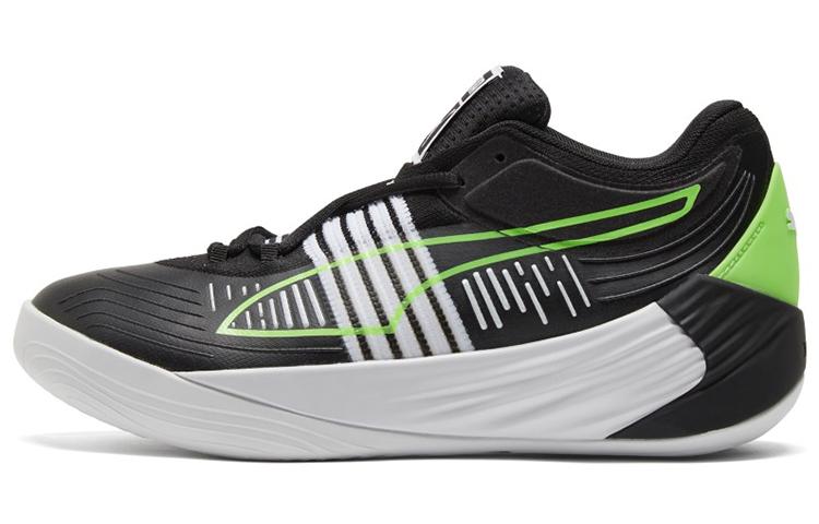 PUMA Fusion Nitro Черно-зеленый блик 195587-01 38.5