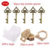 50Pcs/Set Key Bottle Opener With Tag Card Twine Yarn Bag Suitable For Wedding Gift Baby Shower Party Christmas Home Decor Gifts