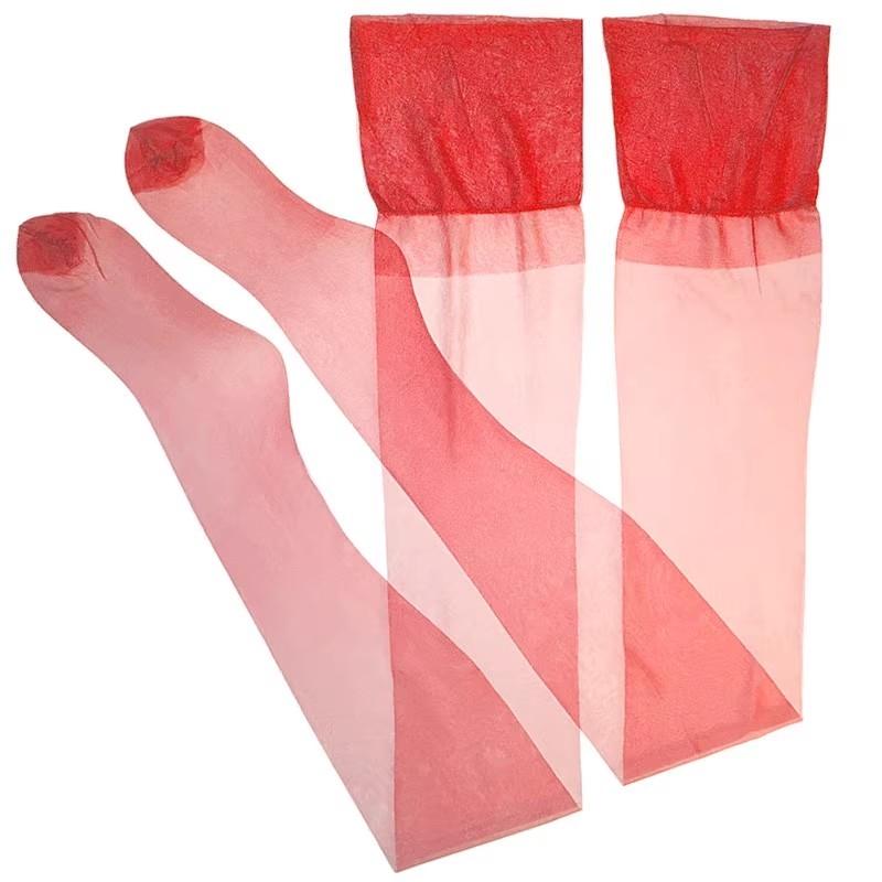 5D Fußform Oberschenkelhohe Strümpfe Nylon Nicht-Elastisch Transparent Damenstrümpfe Ultra Dünn Über Knie Lange Strümpfe Für Strumpfhalter