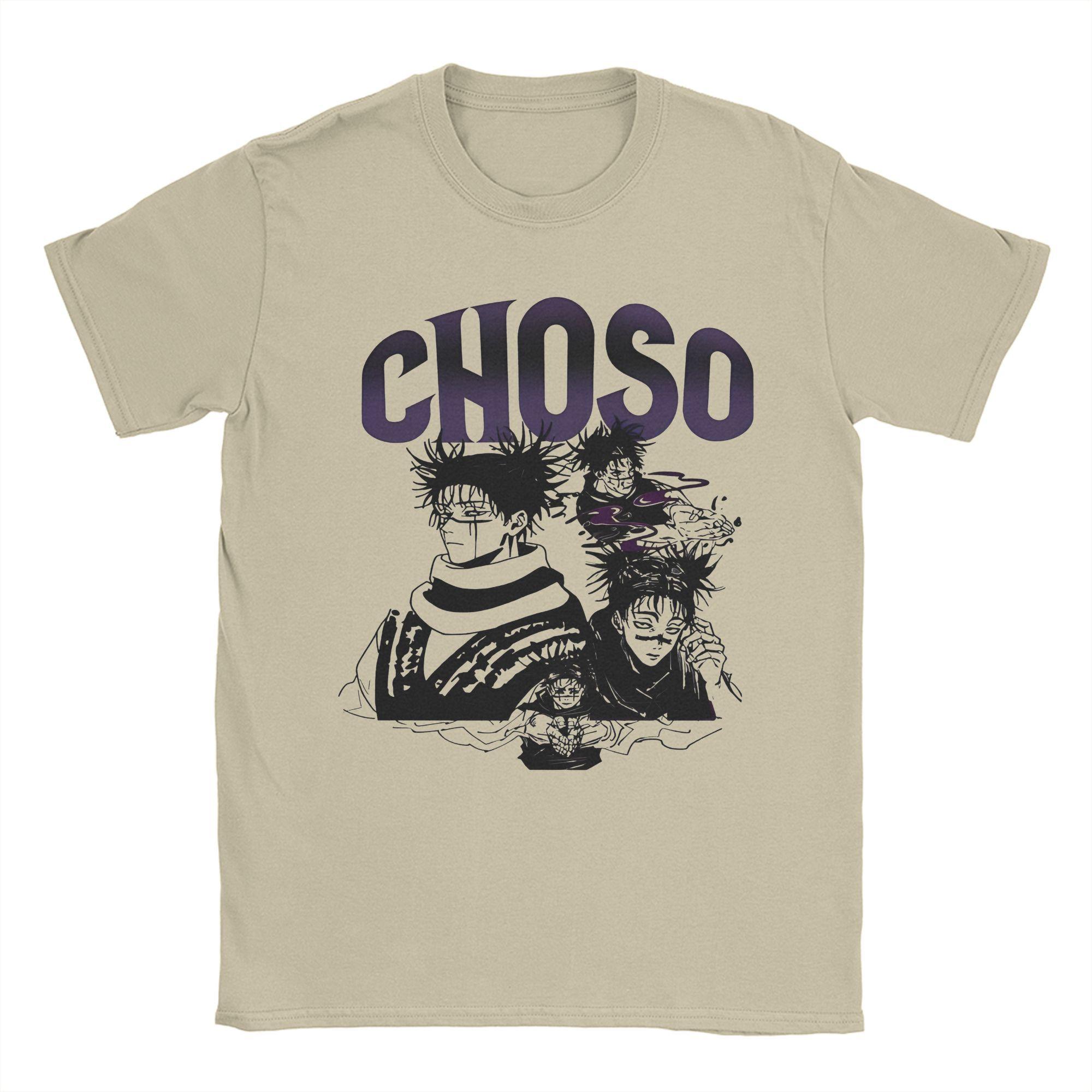 

Choso Fashion Футболки для мужчин и женщин Noritoshi Kamo Аниме Хлопковая футболка Одежда S хаки