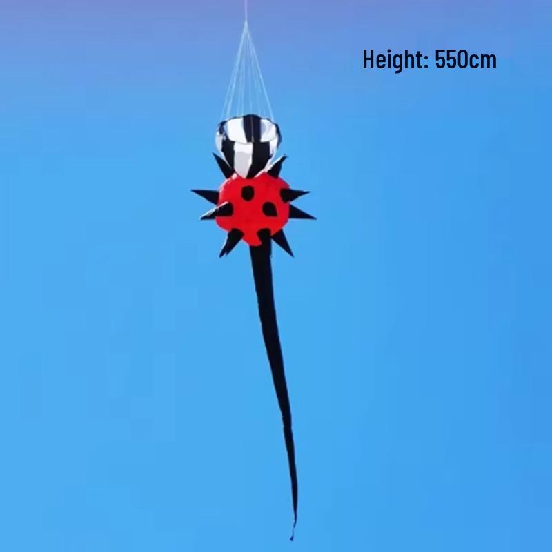Weifang Rainbow Streamer 3D Kite with Spiky Tail – Easy To Fly