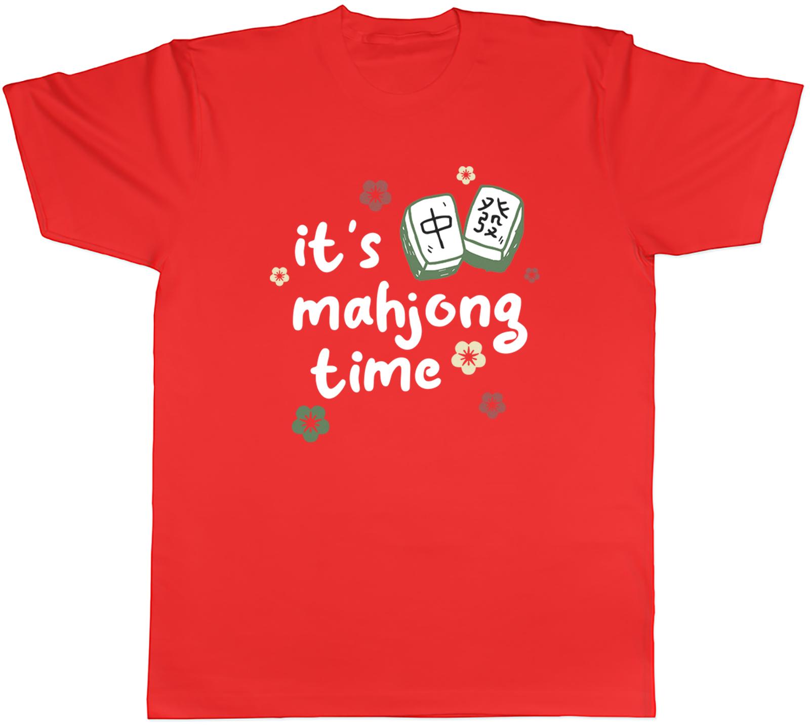 Its Mahjong Time Unisexs TShirt Chinese Board Game Tee Gift S