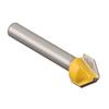 Excellent Physical Properties Router Bit Chamfer Concentricity Degree V Shaped Flat Head High Strength V Shaped
