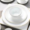 ZISIZ European Bone China Gold Line Ashtray