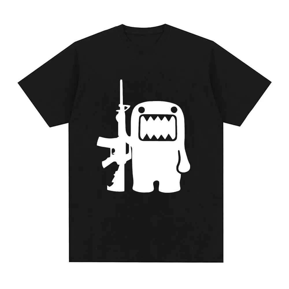 Retro Domo Kun AK47 Zábavné tričko Dámské ležérní tričko Krátký rukáv Nadměrné tričko Street Wear