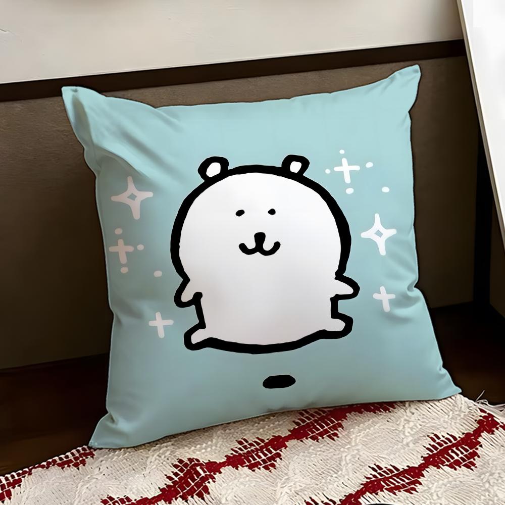 NNagano Cute BBear Cushion Cover Reversible Soft Durable Pillow Cover Home  Car MultiScene Use for Daily Comfort