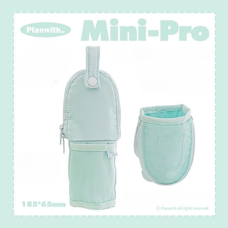 Foldable Pen Case Stand Function INS Casual Pencil Bag for Students Portable Hangable Stationery Organizer for School Supplies