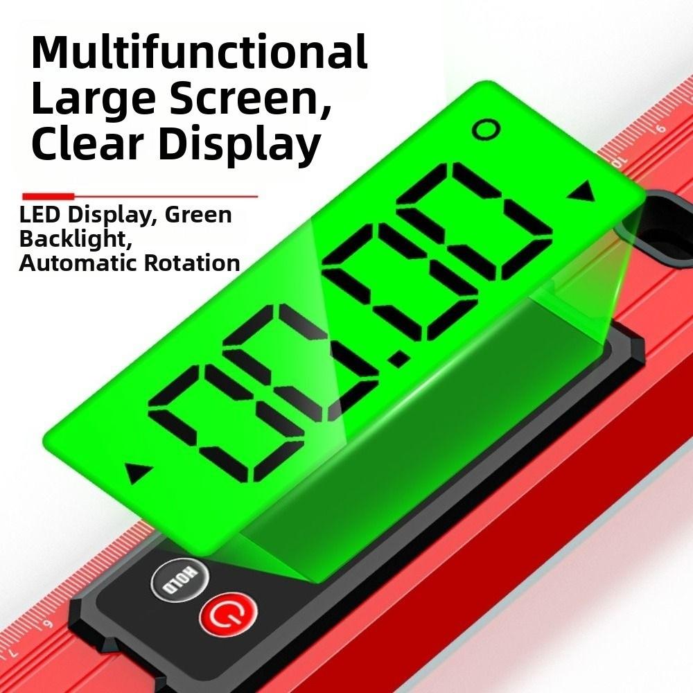 30/40/50/60/80/100cm Digital Level Ruler 0-90° Range Digital Spirit Level Angle Finder 90 Degree