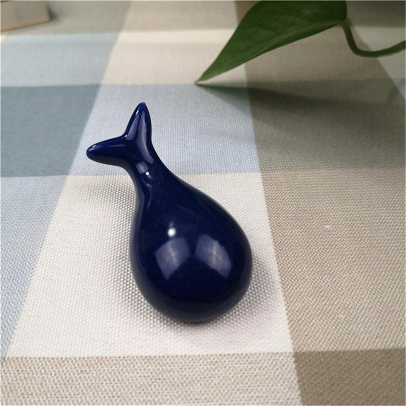 Cute Dolphin Porcelain Chopstick  Rack Holder Home Table Decorative Ornaments