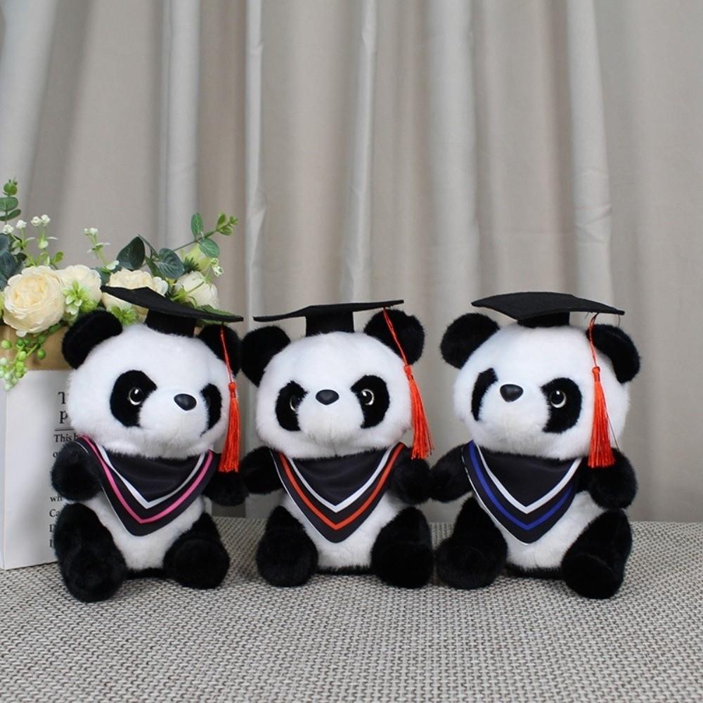 Kawaii Soft Graduation Gift Plush Toy Panda Cartoon Graduate Plush Dolls Stuffed Cute Stuffed Animal Toy Kids Gift