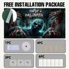 Halloween Pumpkin Horror Garage Door Banner – 949 in x 831 in durable polyester fiber