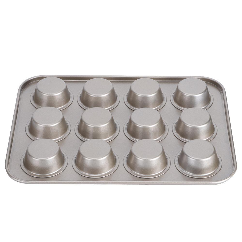Carbon Steel Mini Muffin Pan 12-Cup Design Baking Pan Mini Bakeware Cupcake Tin Cupcakes Making