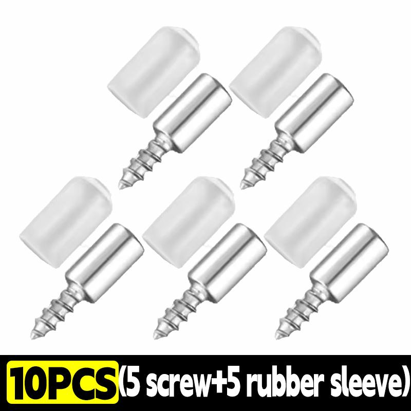 

Wholesale Layer Plate Holder Screw Self Tapping Fixed Screws Support Pegs with Non-Slip Rubber Sleeves Wardrobe Cabinet Fastener