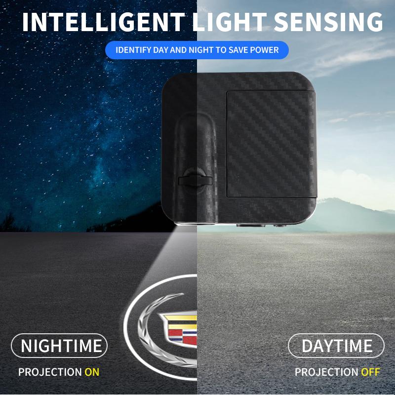 Car Door LED HD Welcome Courtesy Shadow Projector Lamp Logo Light For Cadillac SRX ATS XTS CT4 CT5 CT6 XT4 XT5 XT6 Accessories