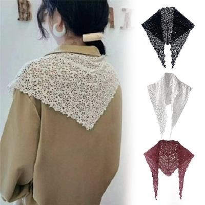 UV Protection Knitted Crochet Hollow Shawl Lady Girl Women False Collar  Clothes Accessories