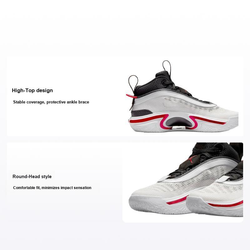 Детские кроссовки Air Jordan 36 GS Psychic Energy Белый Университет-Красный Черный DA9054-100 36.5