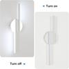 DELIPOP Modern LED Wall Sconce, 6500K Cool White Indoor Led Wall Light, 12W Bathroom Vanity All Lamp Over Mirror for Living Room Hallway Bedroom