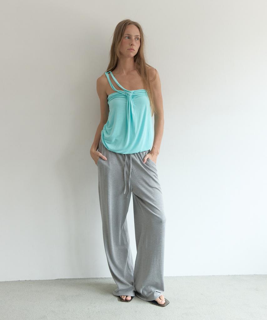 Asula Lazy Sweat Pants - Long (Melange Grey)