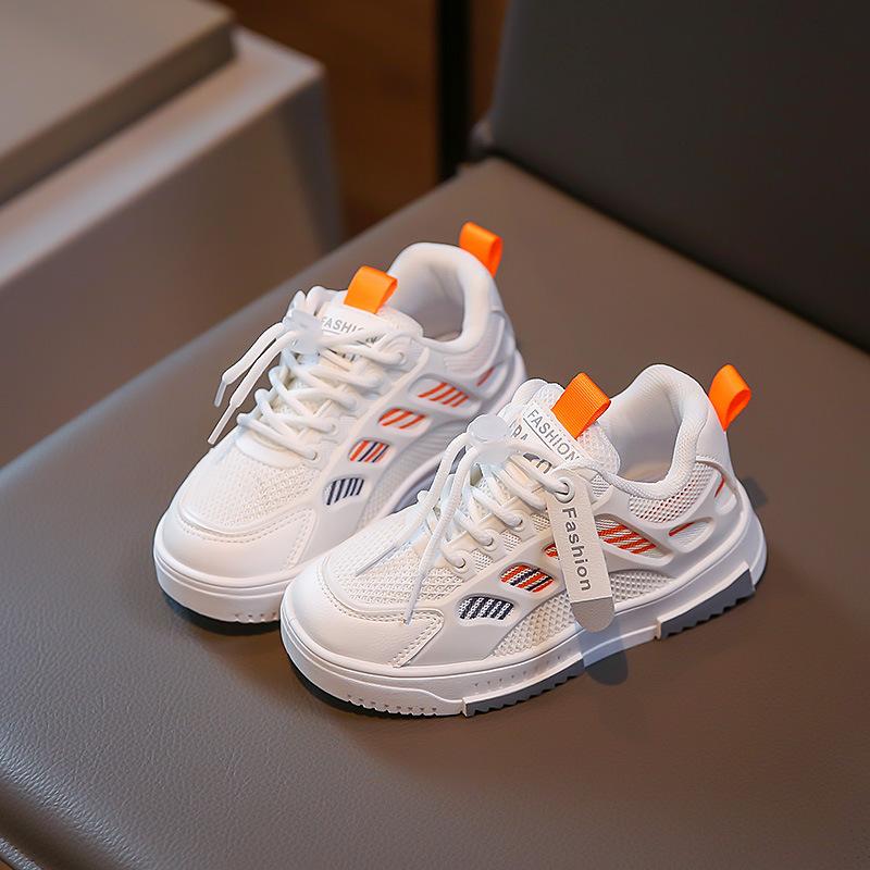 

Детские кеды новая осень 2025 удобные и модные дышащие кеды для мальчиков и девочек повседневная обувь для старшеклассников и студентов 30 оранжевый