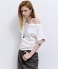 Nigaennikol Raglan Lettering Top_Ivory