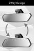CARMATE Car Rearview Carbon DZ563 Mirror, CF-8 Fiber, 3000SR, 2.3x Visibility, 300mm, Chrome,