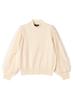 Ships Colors Women's Hand Washable Tulle Layered Sleeve High Neck Knit 226150002 Off White One Size