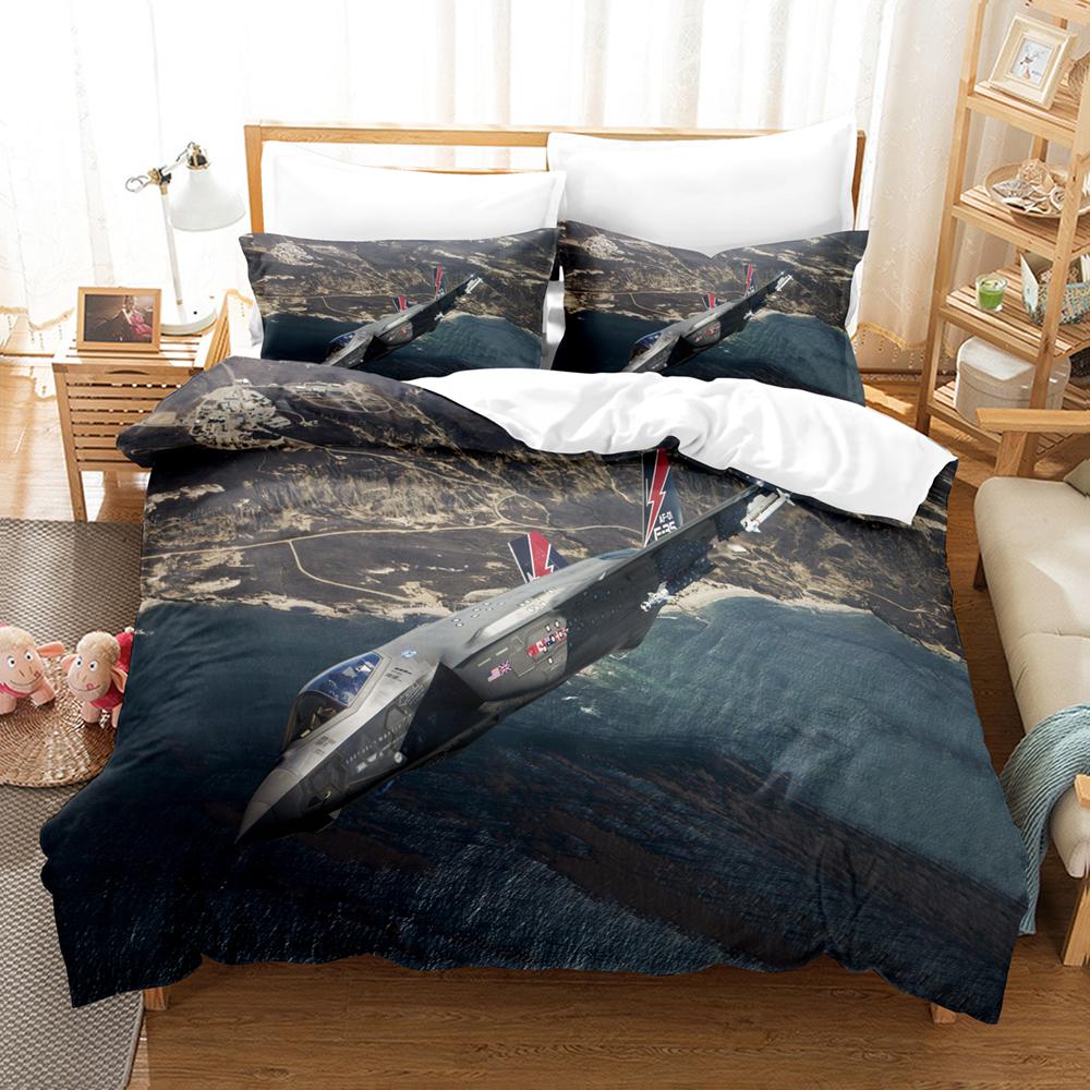 3DThe Plane Bedding Sets Duvet Cover Set With Pillowcase Twin Full Queen King Bedclothes Bed Linen