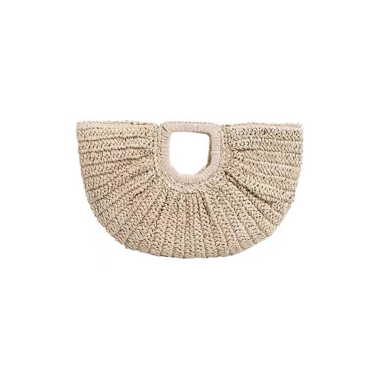 Handmade French Bohemian Crescent Woven Tote Bag