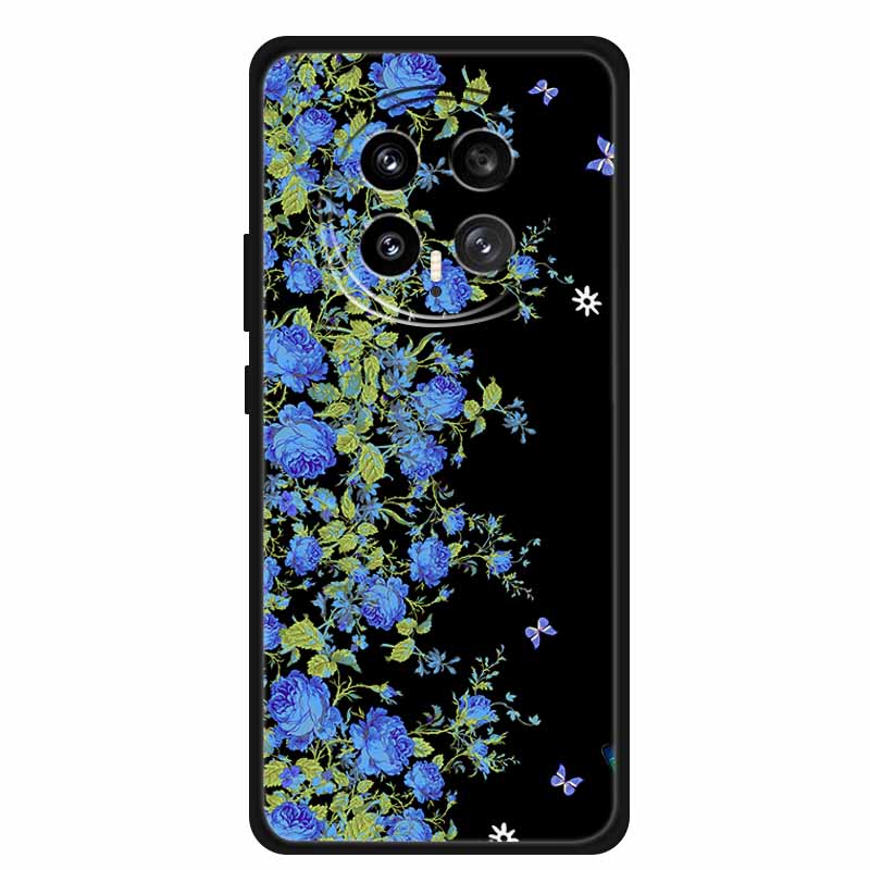 Black Silicone Case For Honor Magic8 Pro Case Cartoon Cat Soft Back Cover For Honor Magic 8 5G Pro Phone Case Coque Funda Para