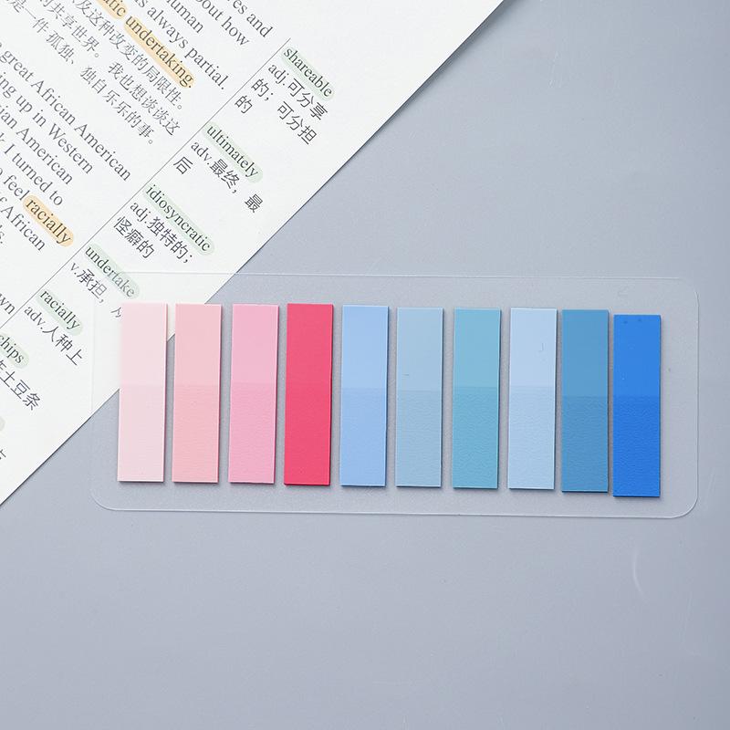 200 Sheets Stickers Transparent Sticky Notebook Pads Notepads Clear Bookmark Read Book Stationery School Supplie