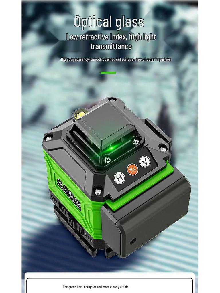 High Precision 16-Line Infrared Laser Level with Blue Light for Wall Marking