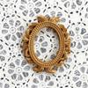 European Victorian Style Retro Resin Mini Angel Oval Small Photo Frame Accessory Positioning Frame Earring Necklace