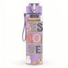 1PC Best Mom Ever Floral Letter Print 750ml Color Plastic Sports Water Bottle Leakproof Flip Straw Lid Suitable for Sports Office Home Use