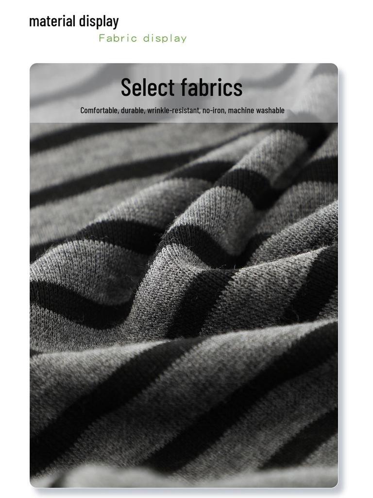 2025 Spring Stripe Wide-Leg Drawstring Pants: Loose, High-Waist, Slimming Drapey Trousers