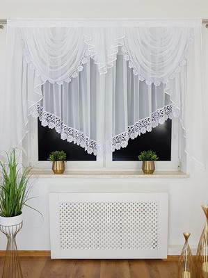 Elegante cortina confeccionada con cenefa decorativa 200x150 cm
