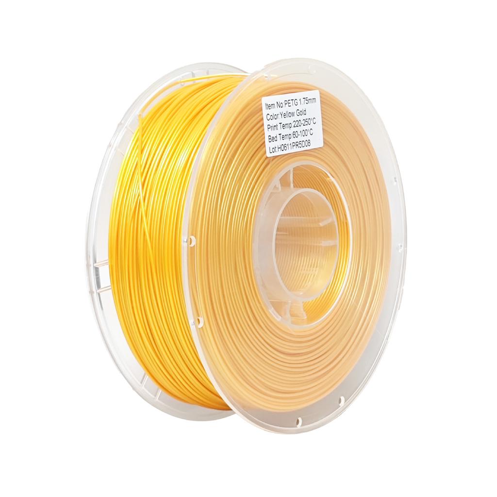 Best Quality 3d Printer Plastic Filament 1.75mm FDM 3d Printer Machine PETG Metallic Red Copper, Bronze, Gold, Silver Filament